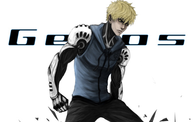 Angry Genos in One-Punch Man wallpaper