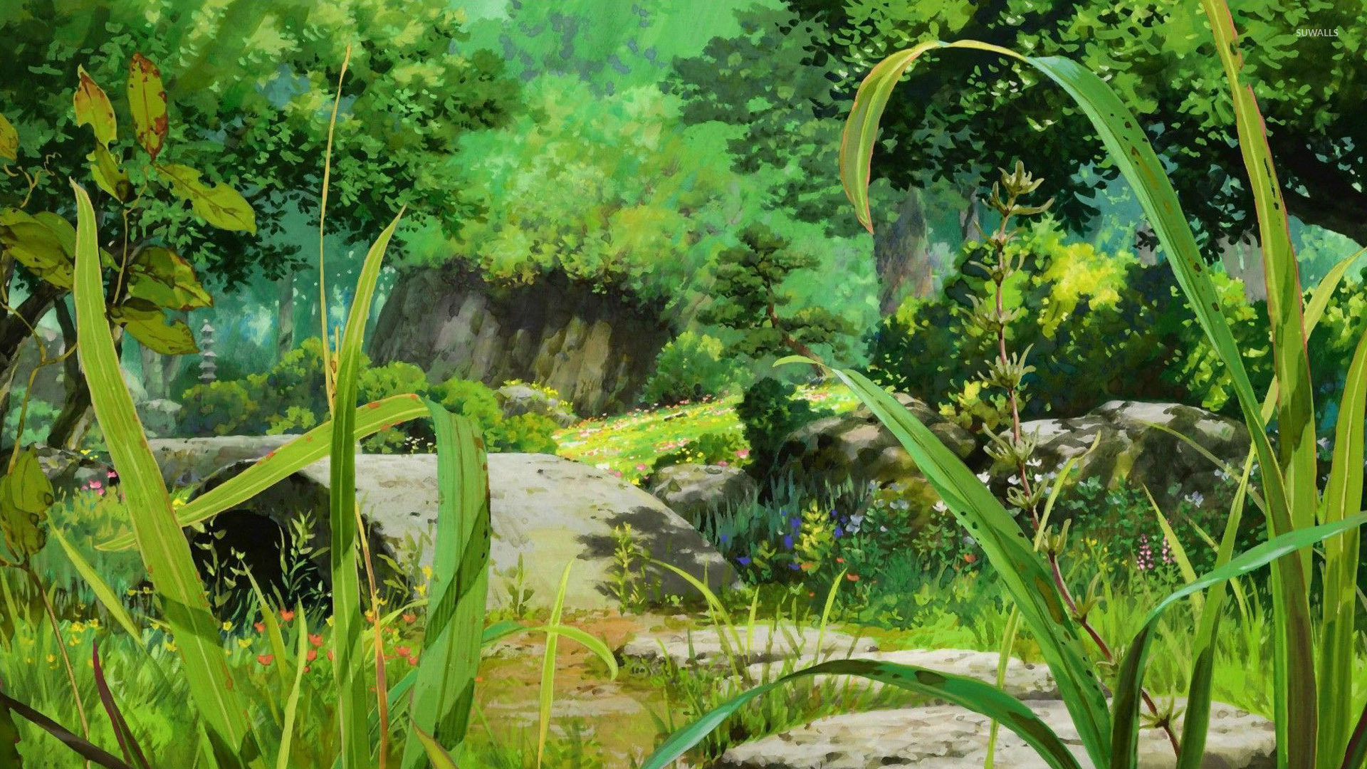 Anime Forest 4k Ultra HD Wallpaper