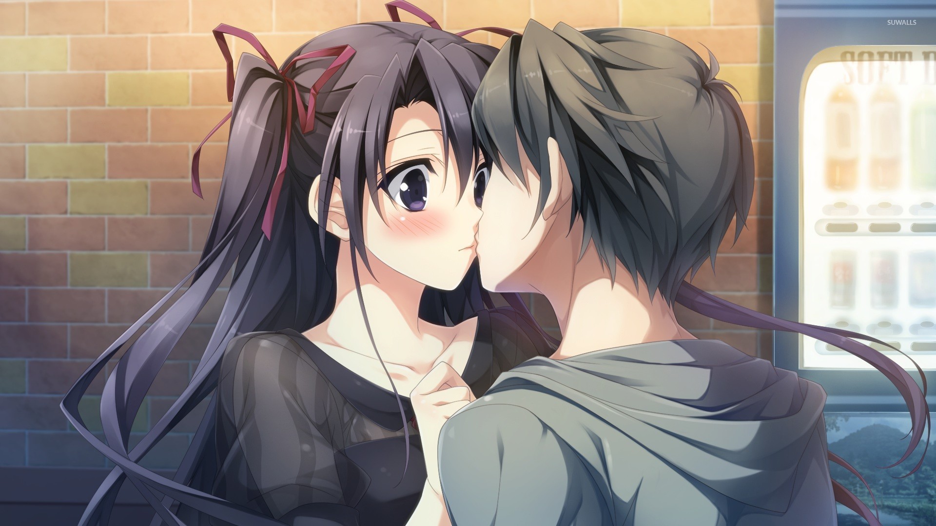 Couple kissing wallpaper - Anime wallpapers - #41733