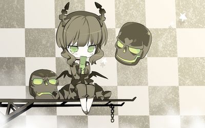 Dead Master with a phone - Black Rock Shooter wallpaper