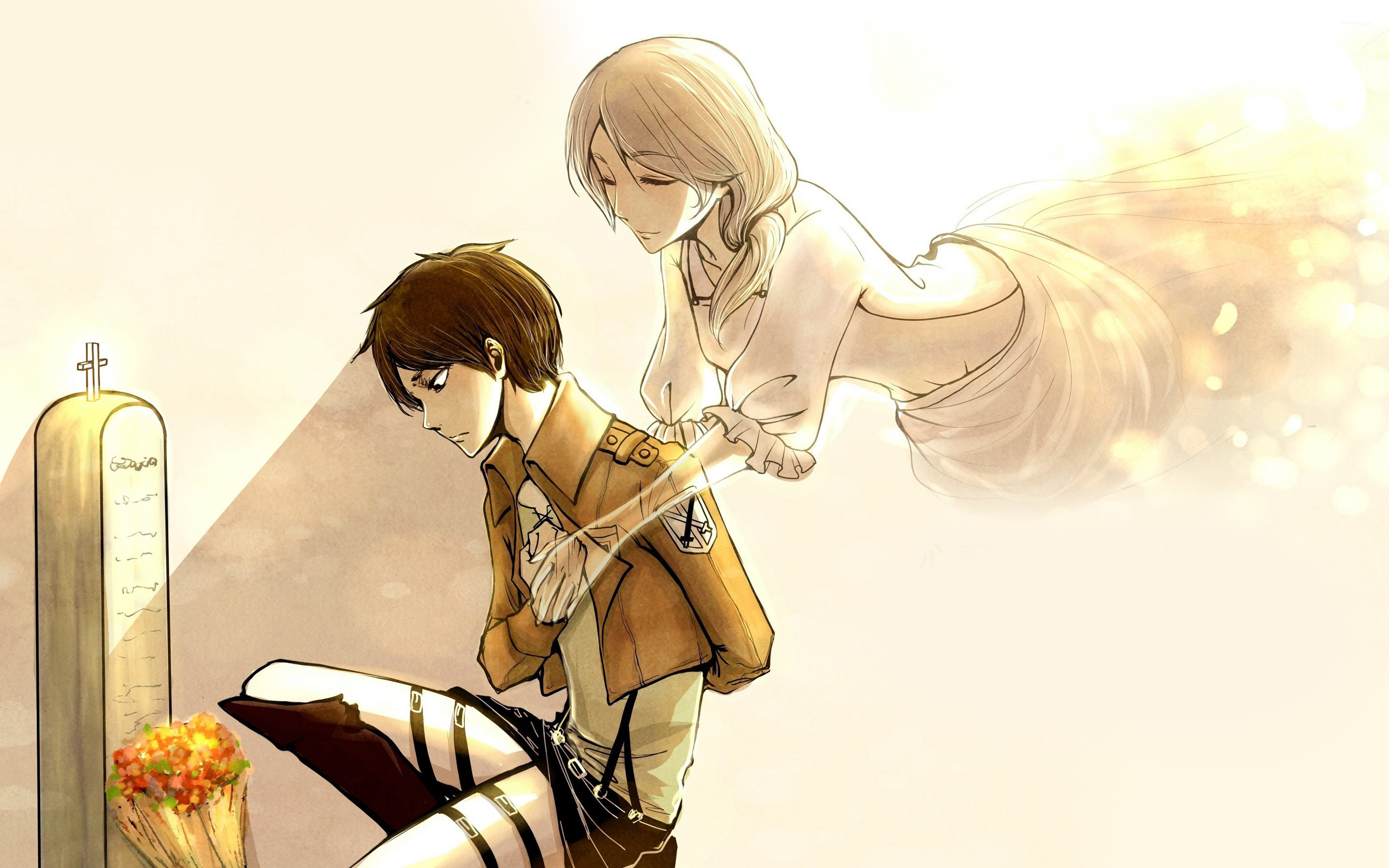 Angelanne: Wallpaper Attack On Titan Mikasa And Eren