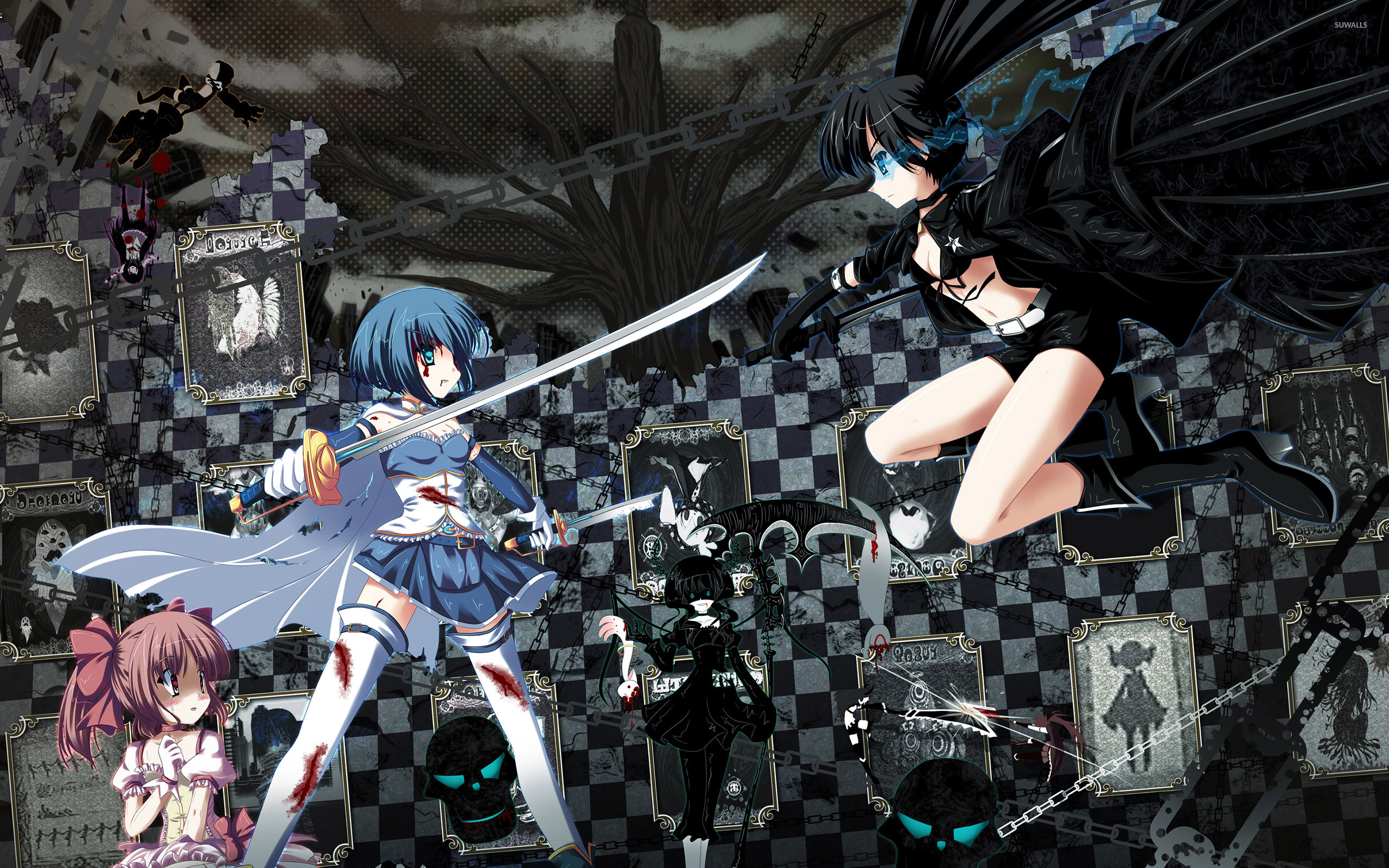 Fighting Stella - Black Rock Shooter wallpaper - Anime wallpapers - #53542