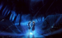 Girls in a dark forest wallpaper 2560x1600 jpg
