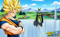 Goku & Cell - Dragon Ball Z Kai wallpaper 1920x1080 jpg