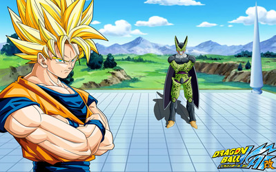 Goku & Cell - Dragon Ball Z Kai wallpaper