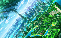 Green city [2] wallpaper 2560x1600 jpg