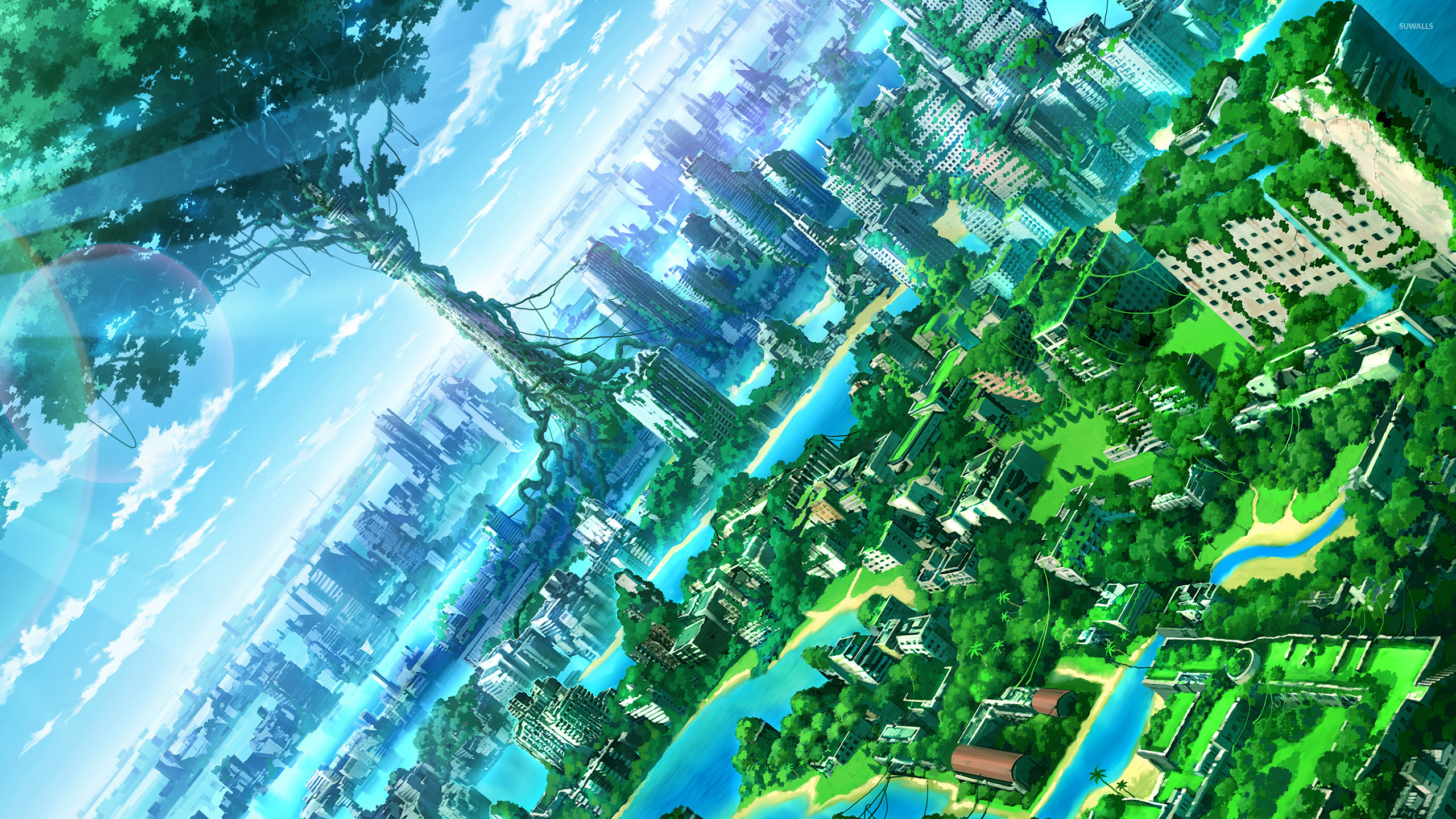 Green city [2] wallpaper - Anime wallpapers - #31389