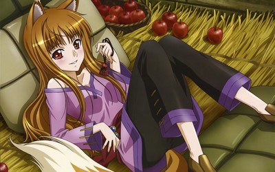 Holo in Spice and Wolf wallpaper