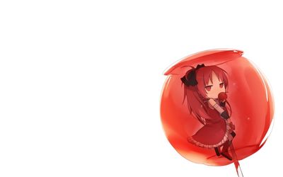 Kyoko Sakura in a red bubble - Puella Magi Madoka Magica wallpaper