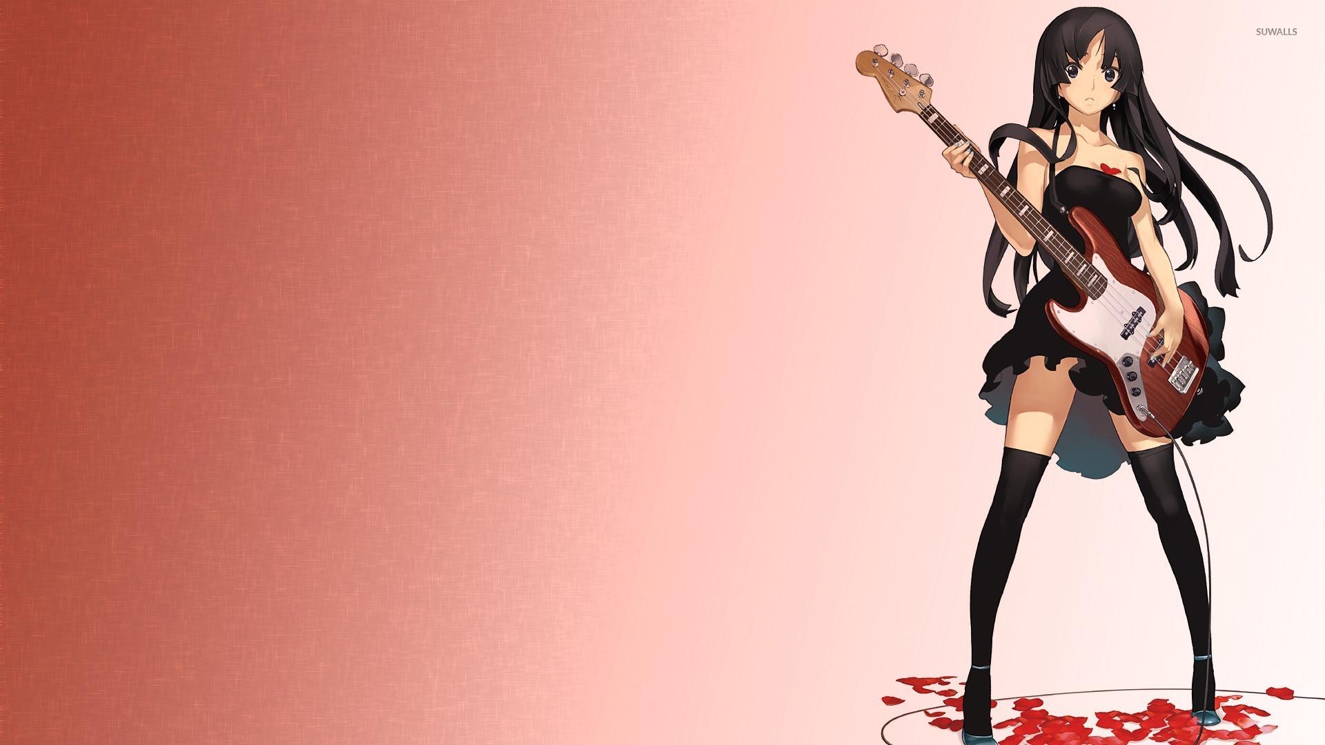 Mio Akiyama with a guitar - K-On! wallpaper - Anime wallpapers - #50079