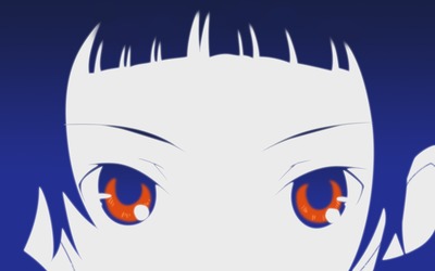 Rin with orange eyes - Sayonara, Zetsubou-Sensei wallpaper