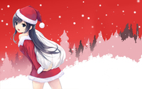 Sumire Shinozaki with Santa's hat - Free Frinds 2 wallpaper 1920x1200 jpg