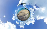 Beach in a bubble wallpaper 2560x1600 jpg