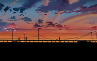 Birdge at sunset wallpaper 1920x1200 jpg
