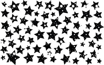 Black and white stars wallpaper