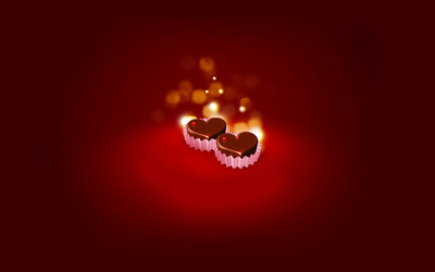 Chocolate hearts [2] wallpaper