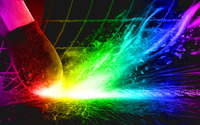 Colorful match sparks wallpaper 1920x1200 jpg