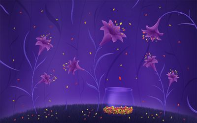 Flower candy Wallpaper