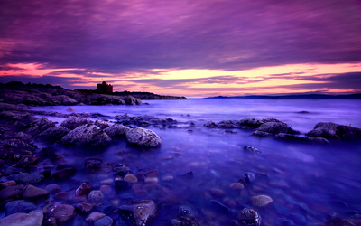 Amazing purple sunset wallpaper