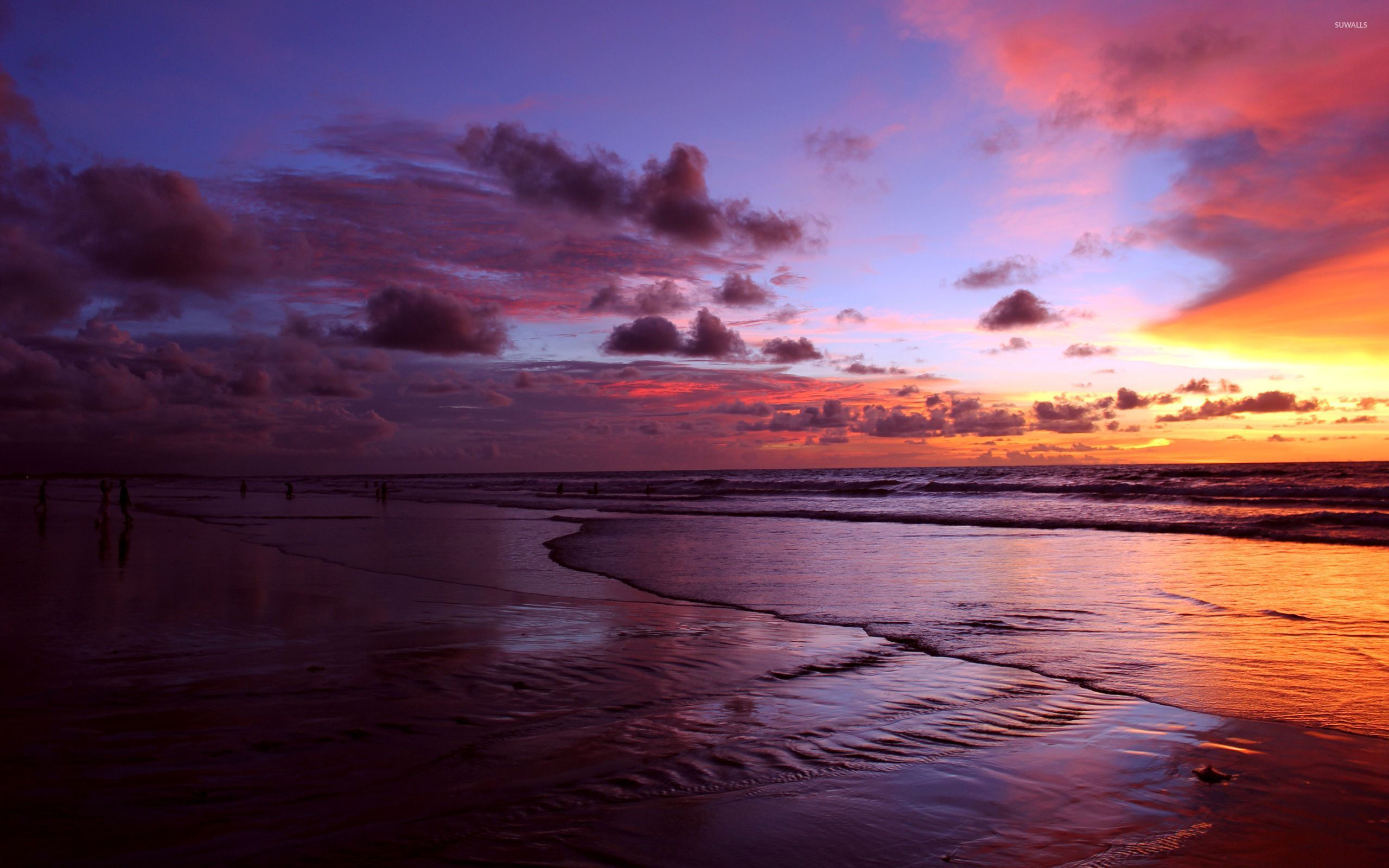 Amazing purple sunset [2] wallpaper - Beach wallpapers ...