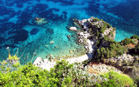 Bay in Cephalonia, Greece wallpaper 2880x1800 jpg