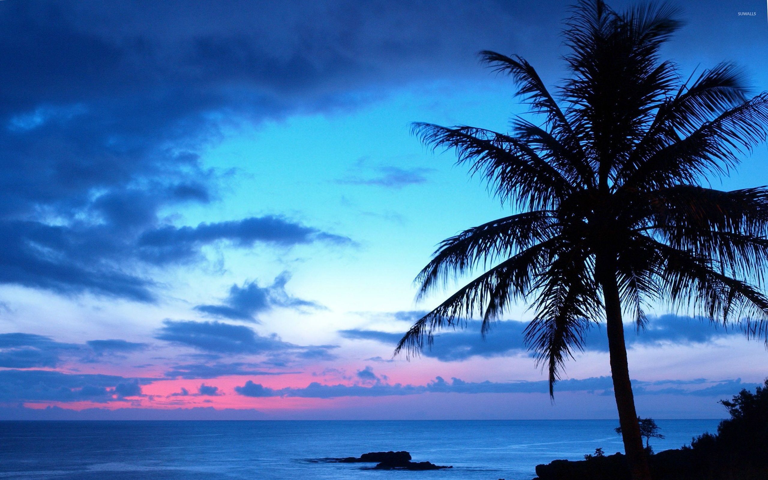 Blue Sunset Wallpaper Beach Wallpapers