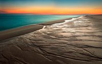 Calm ocean at sunset wallpaper 1920x1080 jpg