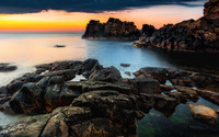 Coastal sunset wallpaper 2880x1800 jpg