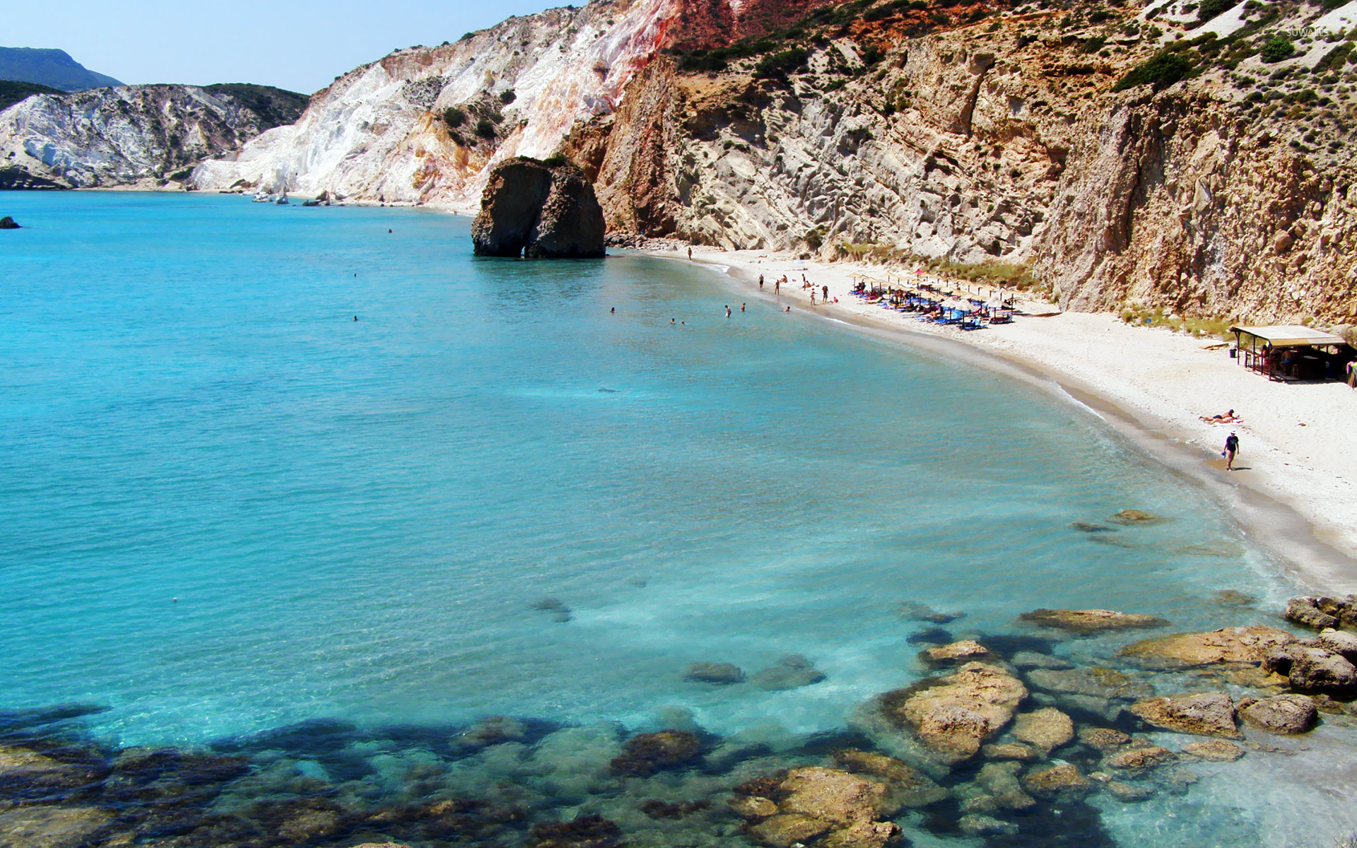 greece beach wallpaper