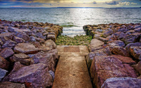 Path to the sea wallpaper 1920x1200 jpg