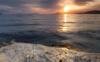 Sea sunset wallpaper 1920x1200 jpg