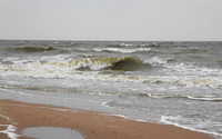 Waves reaching on sandy beach wallpaper 1920x1200 jpg