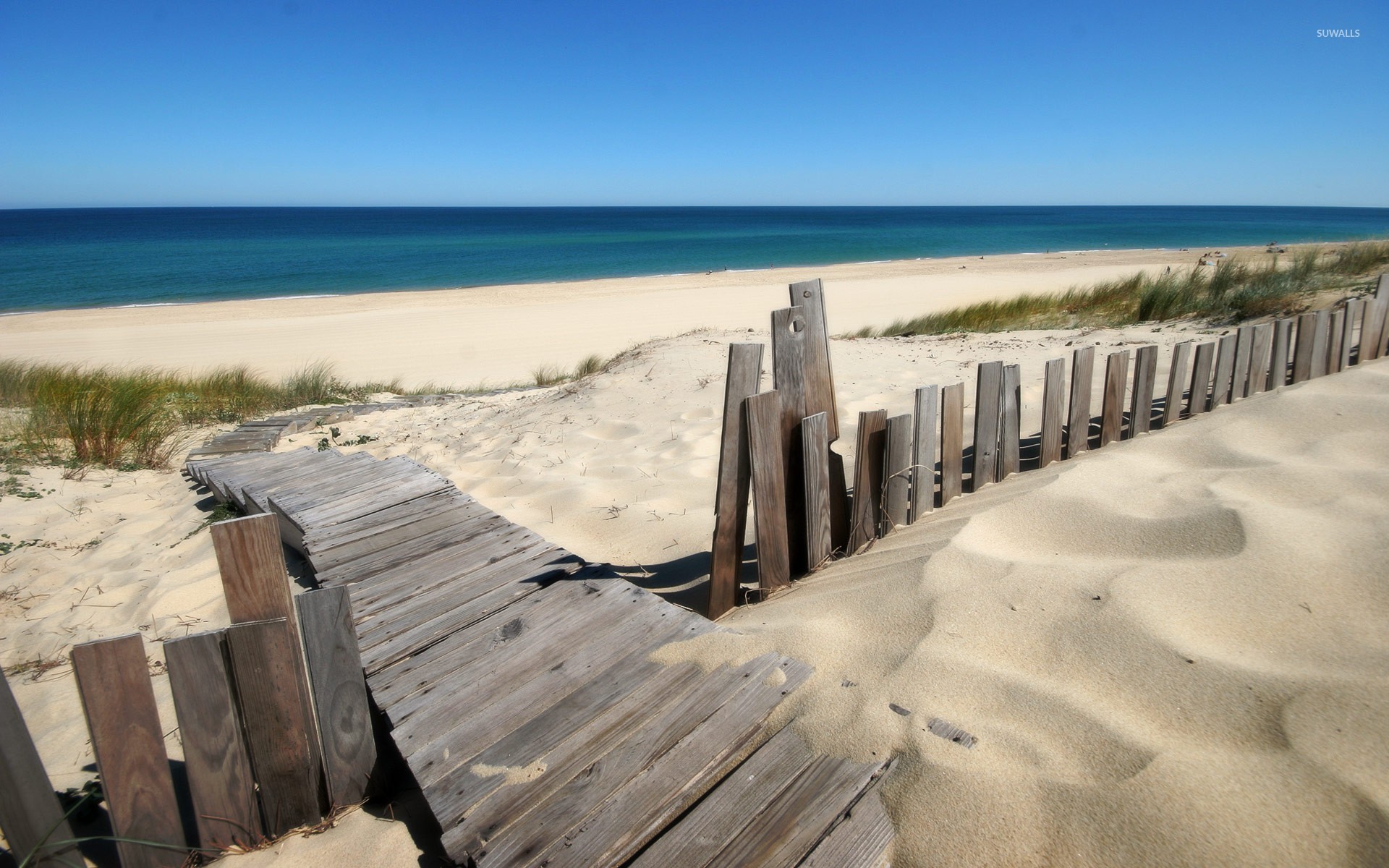 природа мост пляж песок nature the bridge beach sand бесплатно