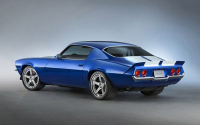 1970 Chevrolet Camaro RS Supercharged back view Wallpaper