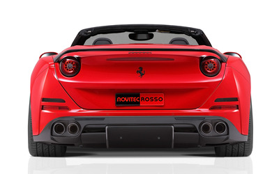 2015 Novitec Rosso Ferrari California convertible back view clos Wallpaper