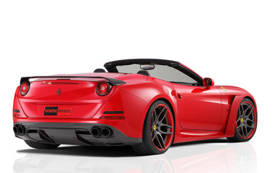 2015 Red Novitec Rosso Ferrari California convertible side view wallpaper