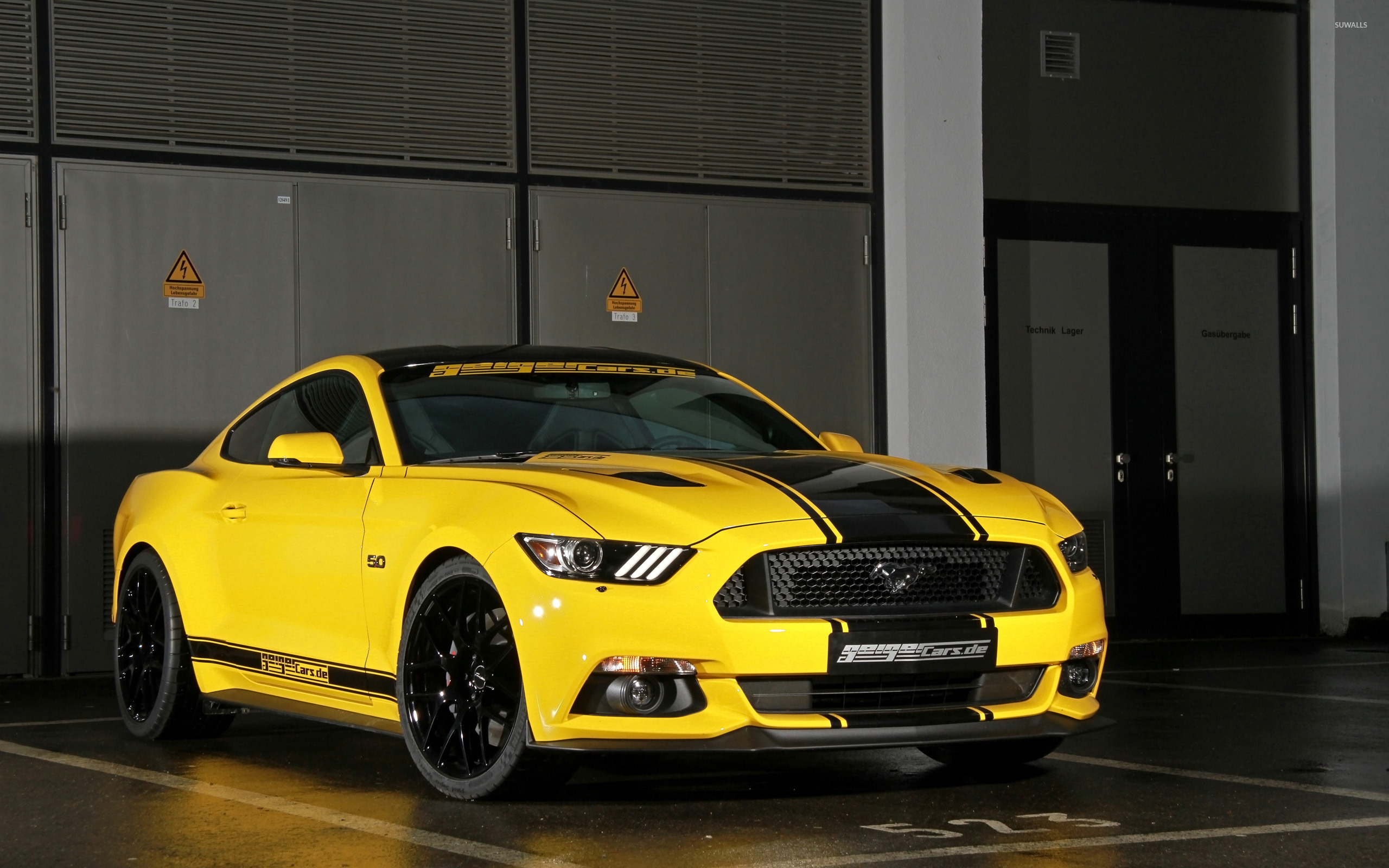 Yellow Ford Mustang Hd Wallpaper