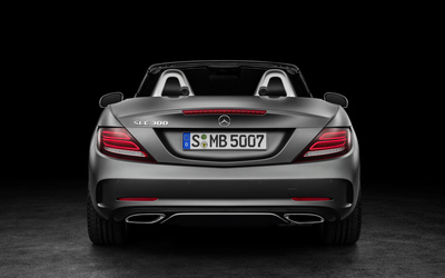 2016 Mercedes-Benz SLC 300 back view wallpaper