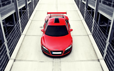 Audi R8 top view wallpaper