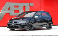 Black 2014 ABT Volkswagen Golf Mk7 front side view wallpaper 2560x1600 jpg