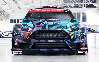 Ford Fiesta RS WRC front view Wallpaper