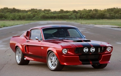 Ford Mustang front view wallpaper