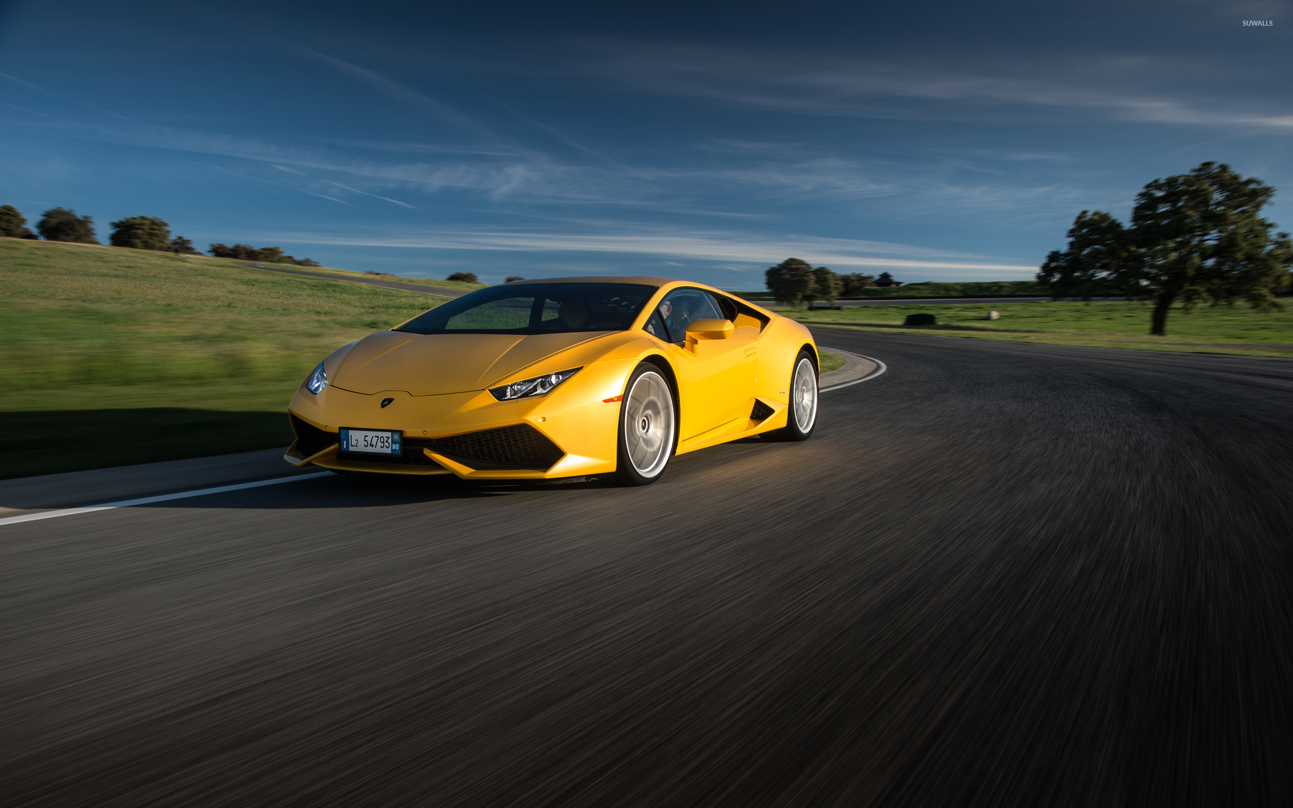 желтый автомобиль спортивный lamborghini huracan yellow car sports бесплатно