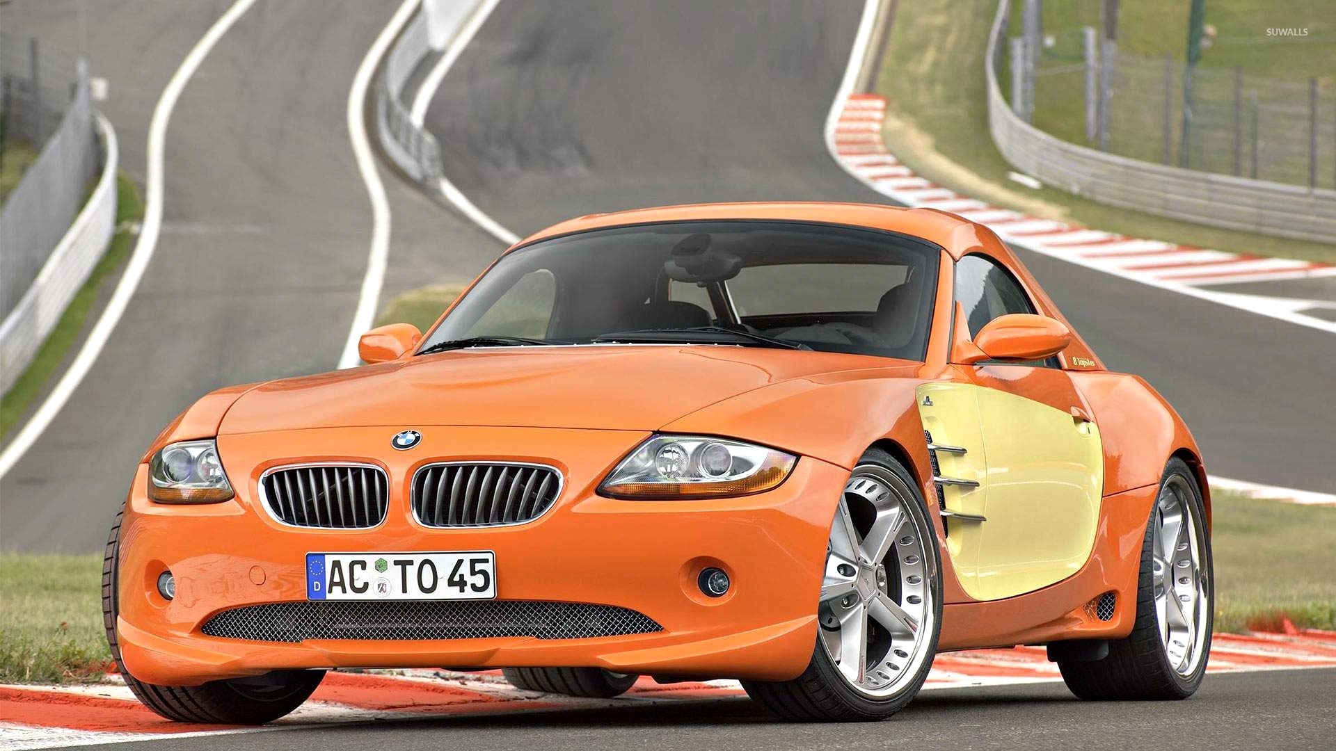 Orange BMW Z4 front view wallpaper - Car wallpapers - #50862