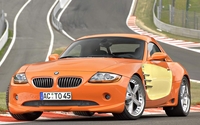 Orange BMW Z4 front view wallpaper 1920x1080 jpg
