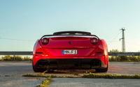 Red Ferrari California Back view wallpaper 2560x1600 jpg