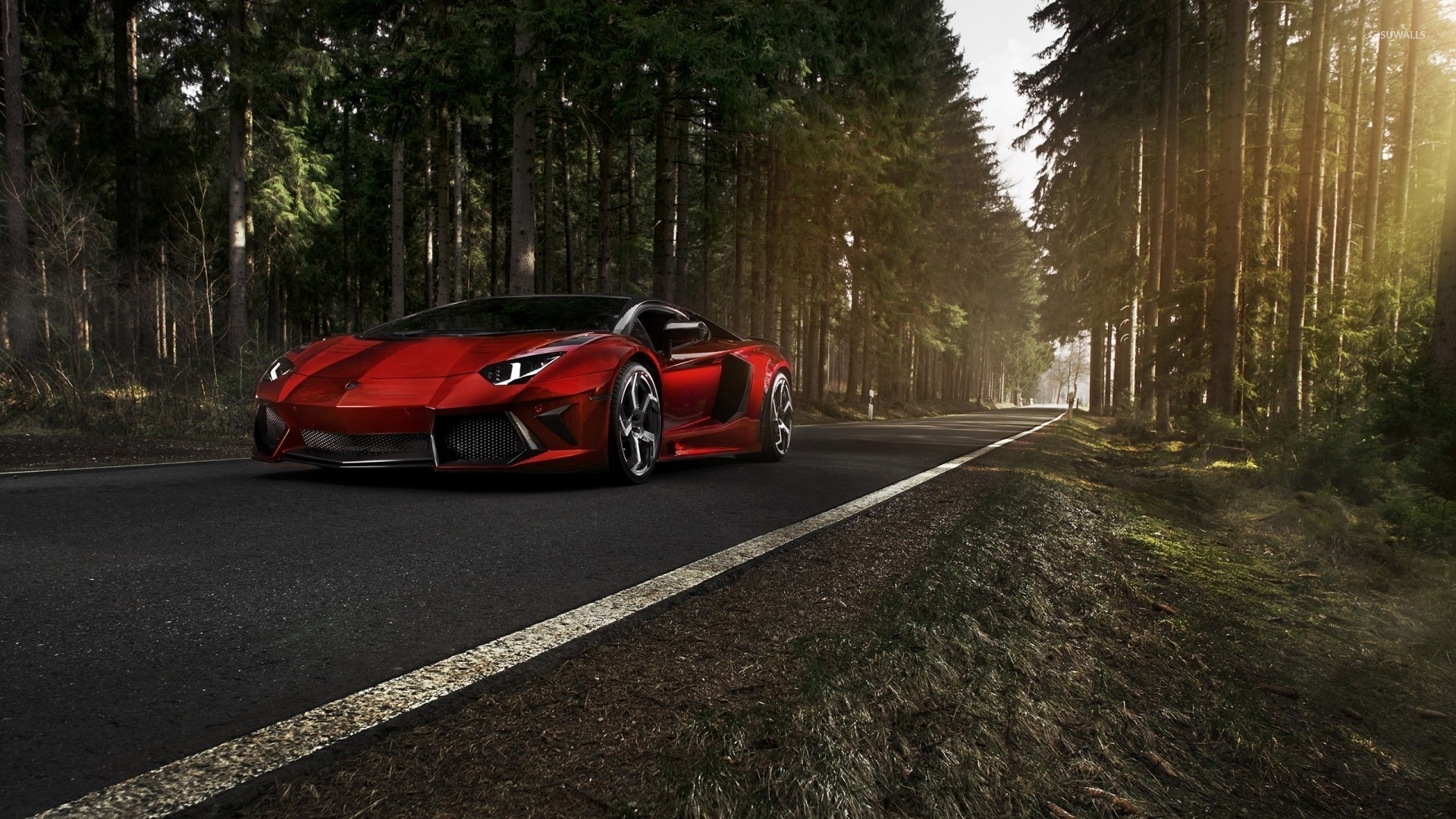 lamborghini aventador black and red wallpaper