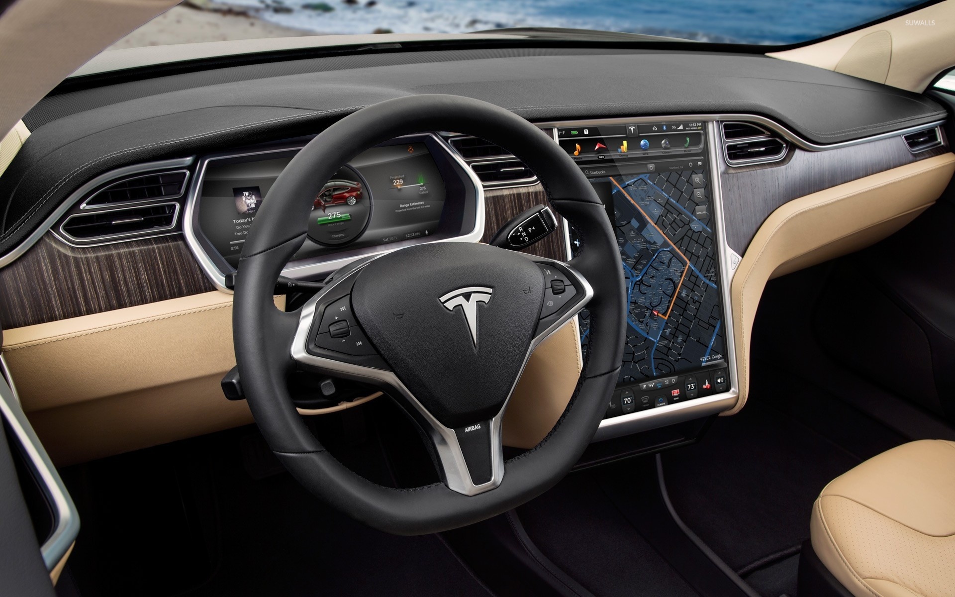 Tesla Model S Interior Wallpaper