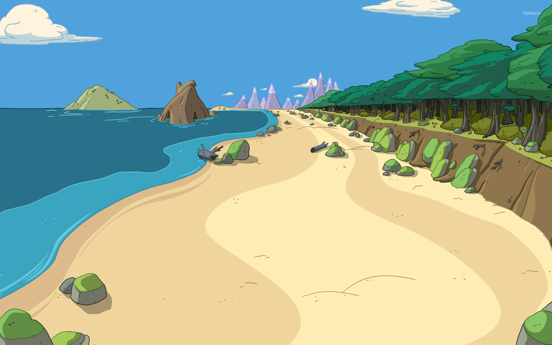 Adventure Time landscape wallpaper - Cartoon wallpapers - #14544