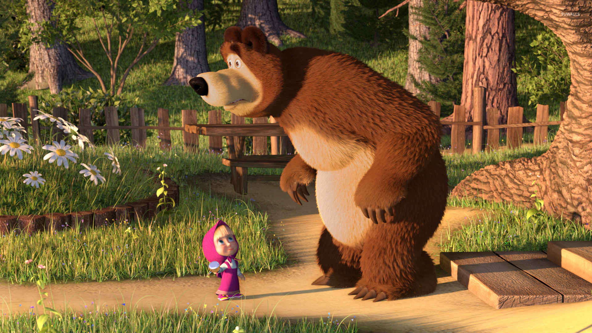 Masha And The Bear Wallpaper Cartoon Wallpapers 46728